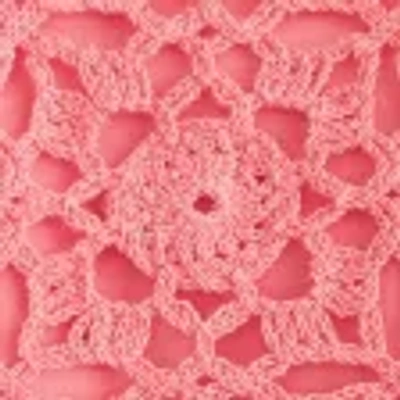 Hollister Crochet High-neck Open Back Tank In Pink