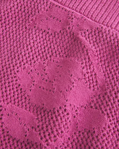 Hollister Easy Needlepoint-style Halter Babydoll Cami In Pink