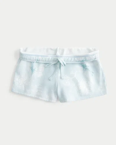 Hollister Fleece Mini Shorts In White