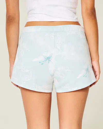 Hollister Fleece Mini Shorts In White