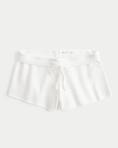 Hollister Fleece Mini Short In White