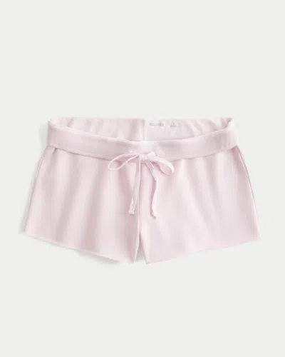 Hollister Fleece Mini Short In Pink