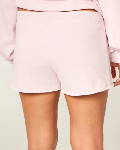 Hollister Fleece Mini Short In Pink