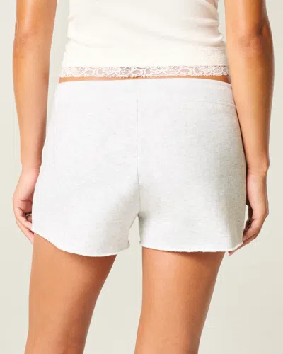 Hollister Fleece Mini Short In White