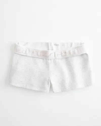 Hollister Fleece Mini Short In White