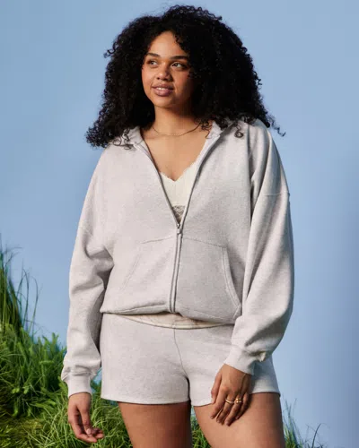 Hollister Fleece Mini Short In White