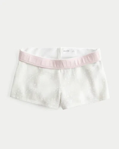 Hollister Fleece Mini Short In White