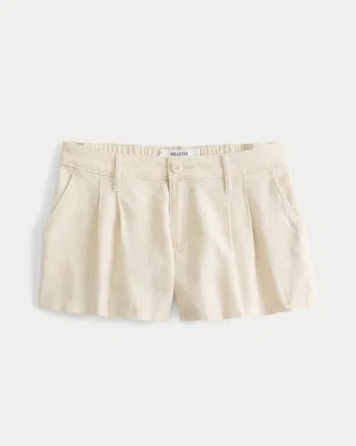 Hollister Livvy Low-rise Linen-blend Shorts 3"