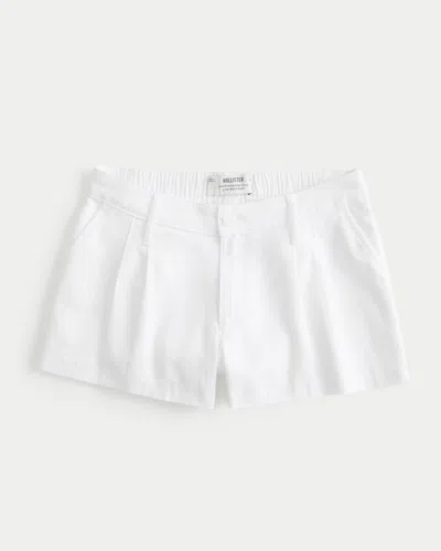 Hollister Livvy Low-rise Linen-blend Shorts 3"