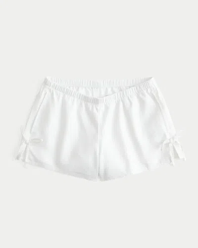 Hollister Linen-blend Side Bow Soft Shorts