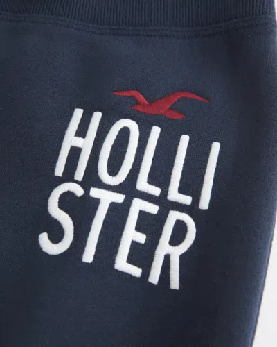 Hollister Logo Graphic Boot Sweatpants In Brown