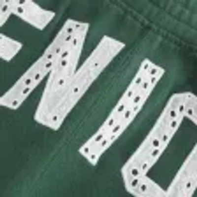 Hollister Senior Graphic Baggy Sweatpants In Green