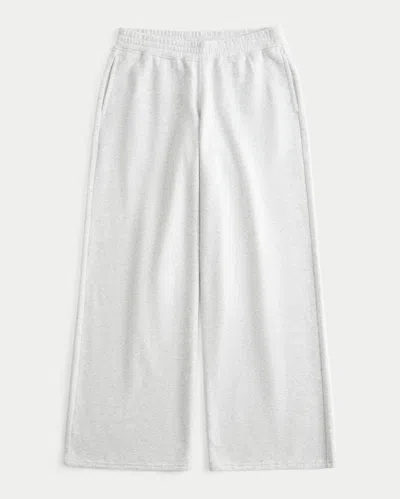 Hollister Senior Graphic Baggy Sweatpants In White