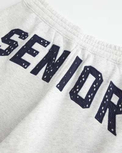 Hollister Senior Graphic Baggy Sweatpants In White