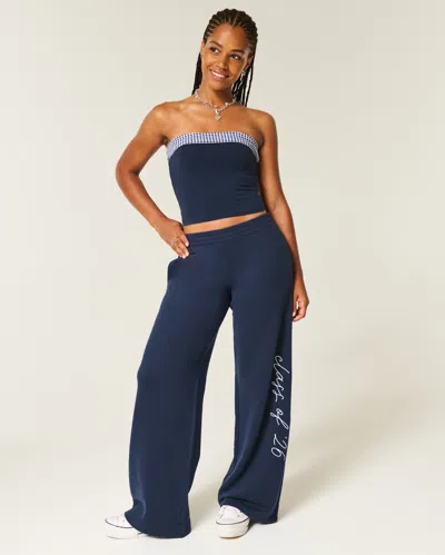 Hollister Class Of '26 Baggy Sweatpants In Blue