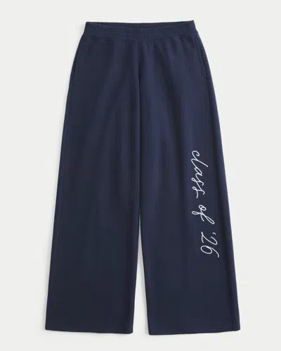 Hollister Class Of '26 Baggy Sweatpants In Blue