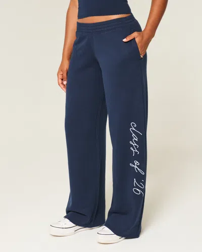 Hollister Class Of '26 Baggy Sweatpants In Blue
