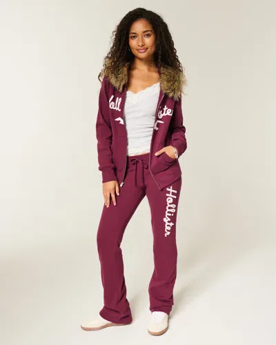 Hollister Logo Graphic Boot Sweatpants