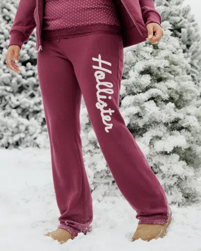 Hollister Logo Graphic Boot Sweatpants