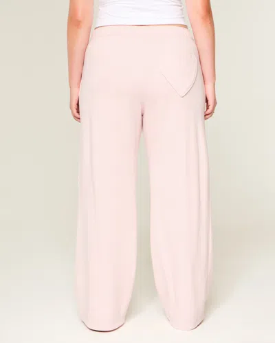 Hollister Heart Pocket Wide-leg Sweatpants In Pink