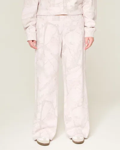 Hollister Camo Baggy Sweatpants In Neutral