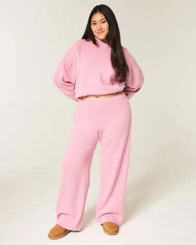 Hollister Wide-leg Sweatpants In Pink