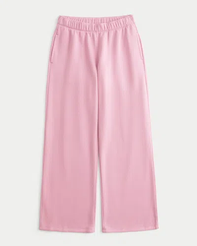 Hollister Wide-leg Sweatpants In Pink
