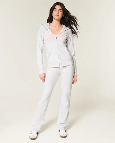 Hollister 2001 Graphic Bootcut Sweatpants In Pink