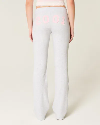 Hollister 2001 Graphic Bootcut Sweatpants In Pink