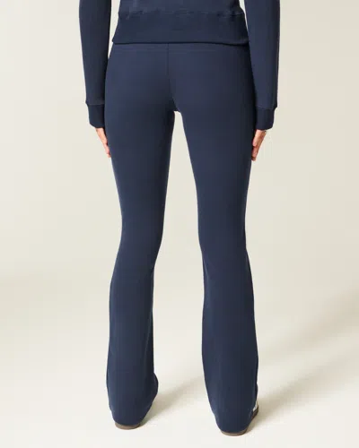 Hollister Number Graphic Bootcut Sweatpants In Blue