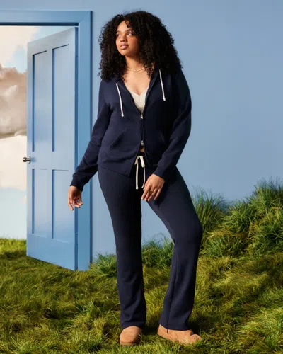 Hollister Number Graphic Bootcut Sweatpants In Blue