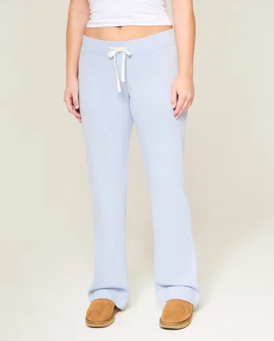 Hollister Bootcut Sweatpants In Blue