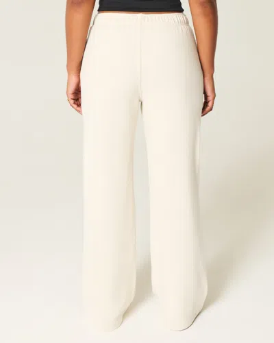 Hollister Wide-leg Sweatpants In White