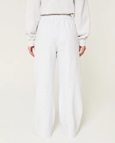 Hollister Dog Graphic Wide-leg Sweatpants In White