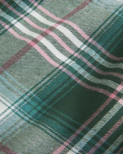 Hollister Flannel Boxer Shorts In Green