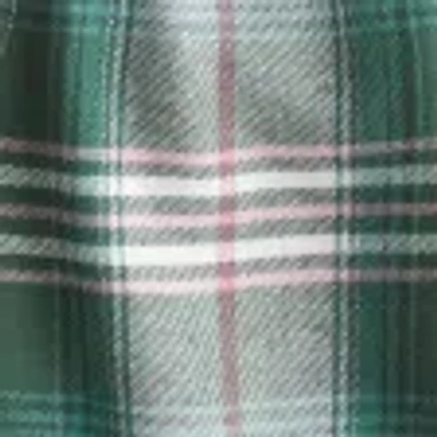 Hollister Flannel Boxer Shorts In Green