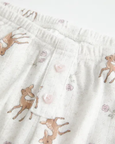 Hollister Always Cozy Pointelle Wide-leg Boxer Pants In White