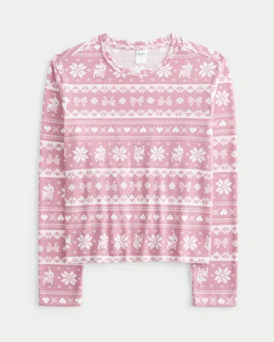 Hollister Always Cozy Long-sleeve Top In Pink