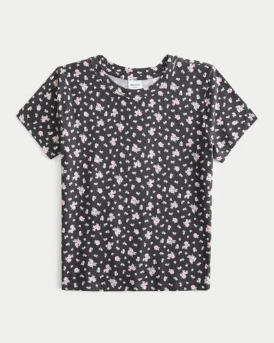 Hollister Always Cozy Knit Baby Tee In Blue