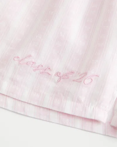 Hollister Class Of '26 Oxford Boxer Shorts