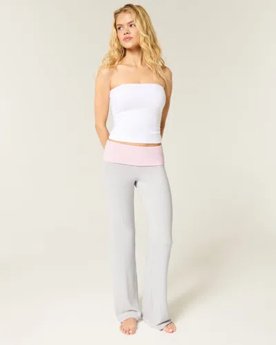 Hollister Always Cozy Knit Foldover Waist Flare Pants