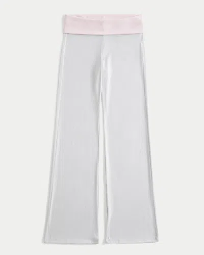 Hollister Always Cozy Knit Foldover Waist Flare Pants