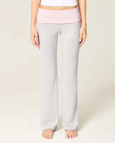 Hollister Always Cozy Knit Foldover Waist Flare Pants