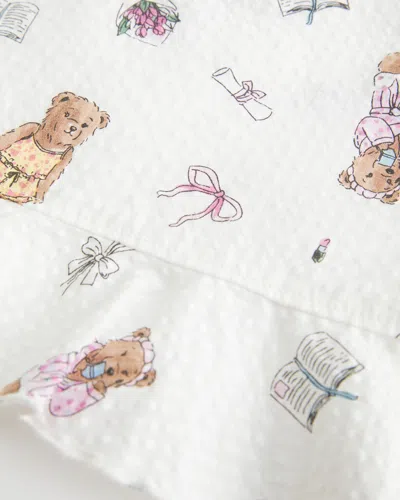 Hollister Ruffle Seersucker Sleep Tank In Neutral