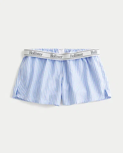 Hollister Logo Boxer Shorts In White