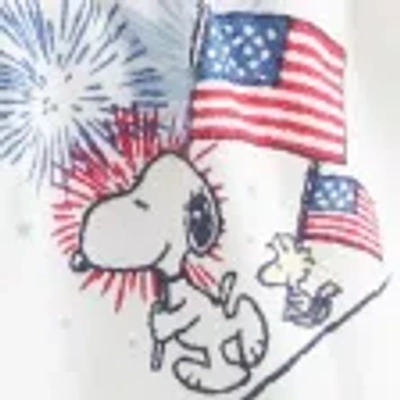 Hollister Snoopy Graphic Boxer Shorts In White