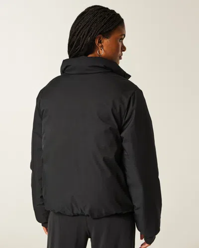 Hollister Zip-up Puffer Jacket In Black