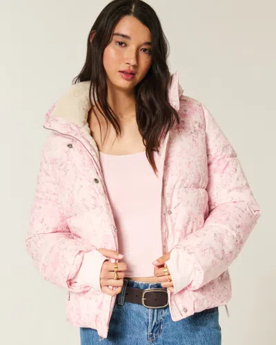Hollister Faux Fur-lined All-weather Puffer Jacket