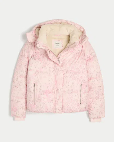 Hollister Faux Fur-lined All-weather Puffer Jacket