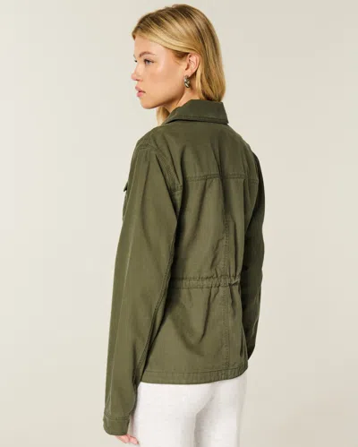 Hollister Twill Y2k Military Jacket